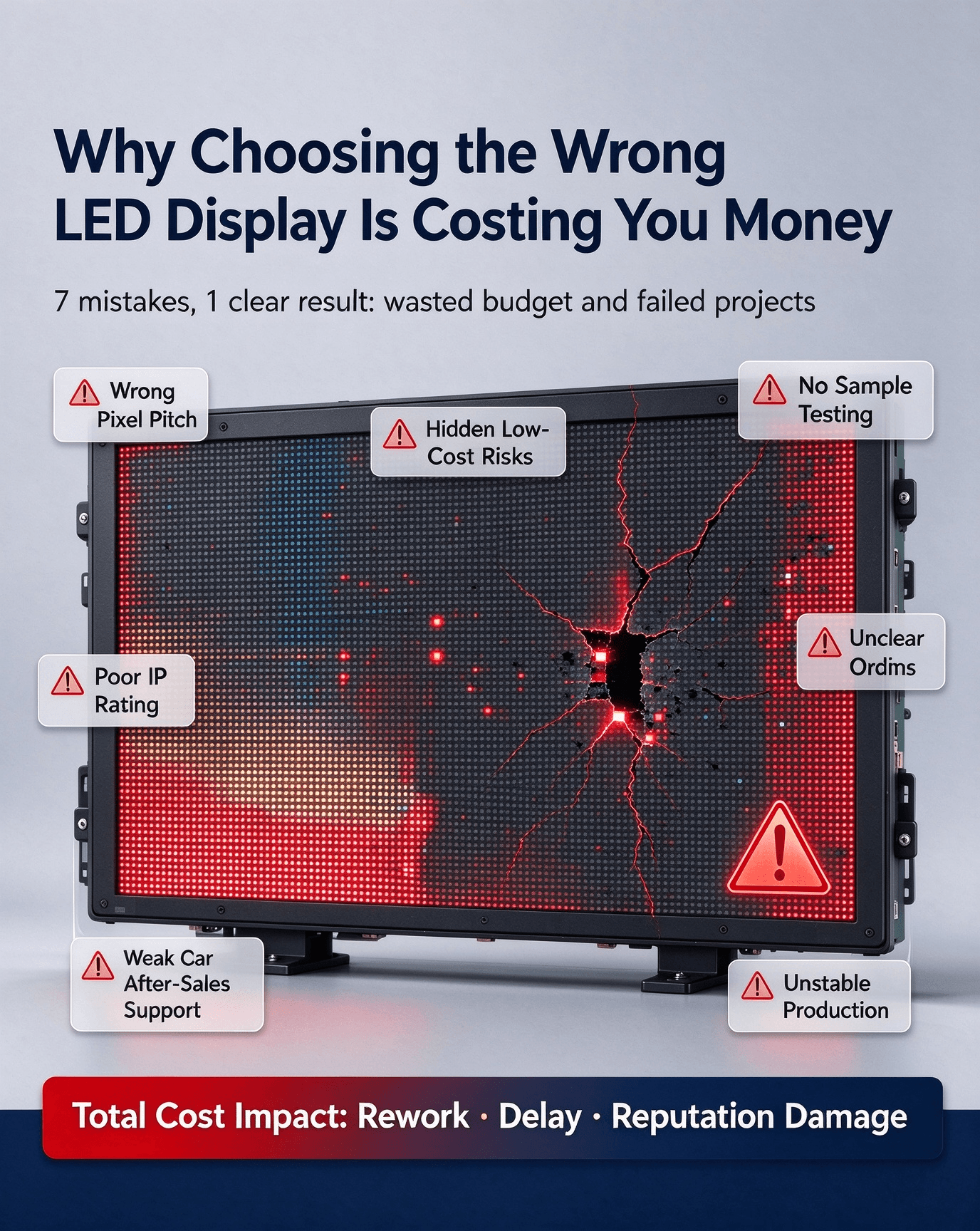 7 Common Mistakes When Buying LED Display for Wholesale & Projects | Tentech Guide